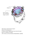 Luxury Colored Gems Ring for Women - Fashion & Style