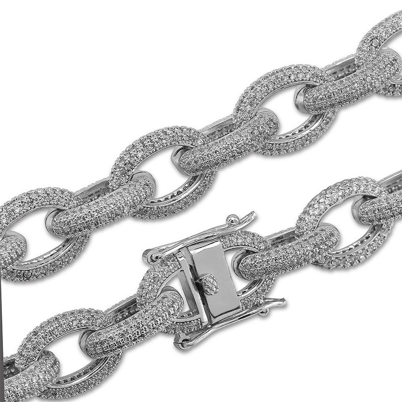 Luxury Hip-Hop Men's Bracelet with Twisted Links